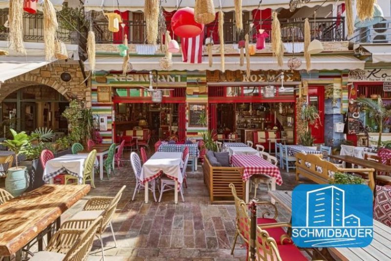 Agia Galini Kreta - Restaurant mit Zimmer und Laden im Herzen von Agia Galini Gewerbe kaufen